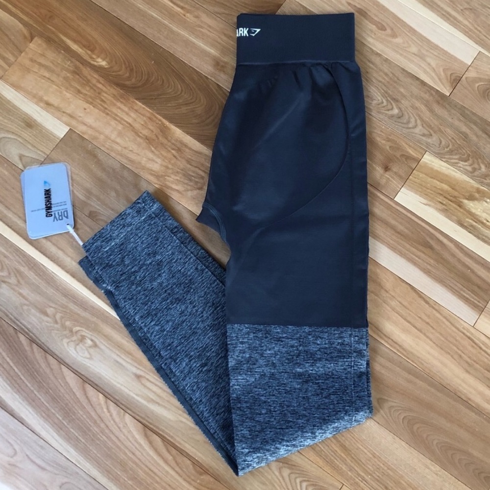 NWT Gymshark Grey Two Tone Leggings high rise